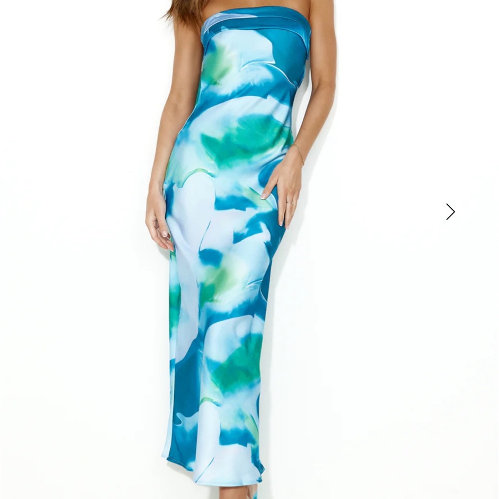 Hello Molly Vibrant Blue and Green Dress